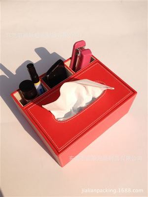 匠心独具，点亮家居艺术 探索东莞嘉联包装的红色多功能皮质纸巾盒
